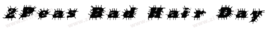 2Peas Bad Hair Day 2字体转换